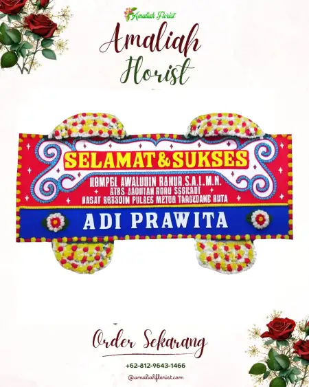 Papan Bunga Ucapan Selamat Lilialy